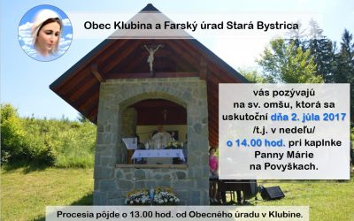 Pozvánka na sv. omšu